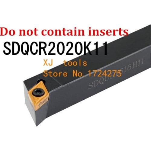 SDQCR2020K11/ SDQCL2020K11 Toolholder 20*20MM CNC turning tool holder, 107.5 degrees External turning tools, Lathe cutting tools
