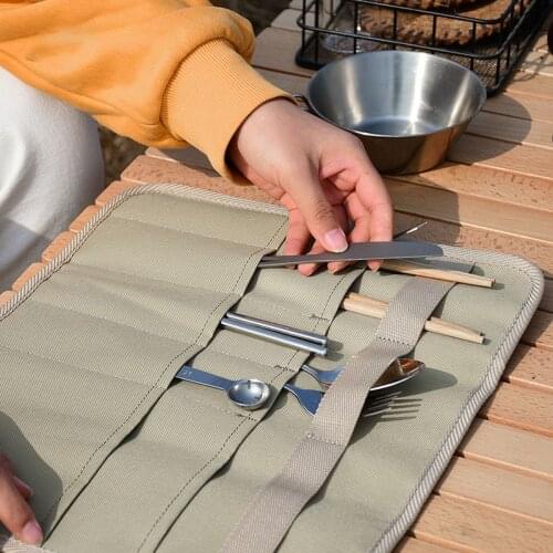 Super Light Outdoor Camping Convenient Tableware Storage 600D Oxford Cloth Meal Bag Camping Rack Meal Bag Portable