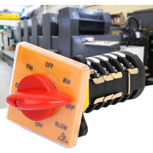 T-16EXF64D-6 Cam Switch 8-Position Rotary Cam Universal Changeover Switch Selector for Milling Machine