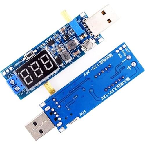 DC-DC 5V to 3.5V / 12V USB Step UP / Down Power Supply Module Adjustable Boost Buck Converter Out DC 1.2V-24V