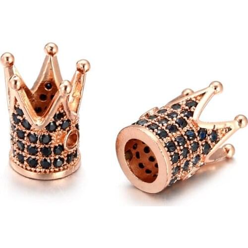 DIY Jewelry Accessories CZ Crown Bracelet Necklace For Men Women DIY Handmade Accessories