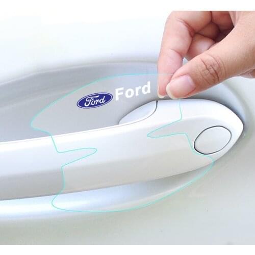 8Pcs TPU Car door handle protective film Car door anti-collision sticker For Ford Fiesta EcoSport ESCORT focus 1 2 3 Accessories