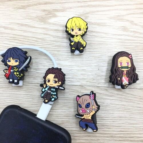 1Pcs Cute USB Cable Protector Data Line Cord Protector Protective Case Cable Winder Cover For IPhone Android Charging Cable