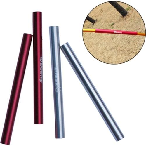 2pcs Aviation Aluminum Emergency Tent Repair Rod Camping Hiking Replacement Aluminum Alloy Mending Pole Tent Accessories