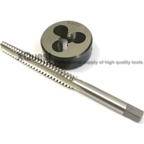 2PCS Metric Trapezoidal thread tap and Die set Right Hand Tr8 T8 T8X1.5 TR8X2 TR8X3 Left hand TR screw taps Round dies T8X2 T8X3