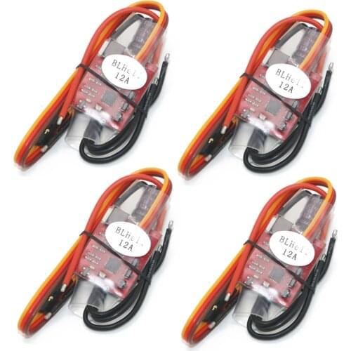 4pcs/lot BLHELI 12A Brushless ESC BLHELI 14.2 Speed Controller 2-3S For 160-250 Multiple Rotors FPV DIY RC Helicopter