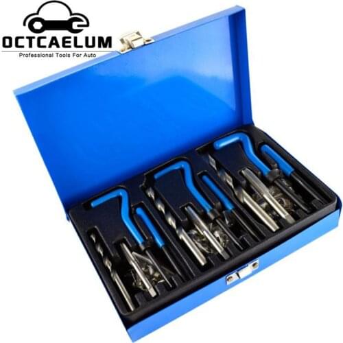88pc Car Thread Repair Tool Auto Damaged Thread Repair Insert Tools Garage Repair Tools For Motorcycle M6 M8 M10 ST0154