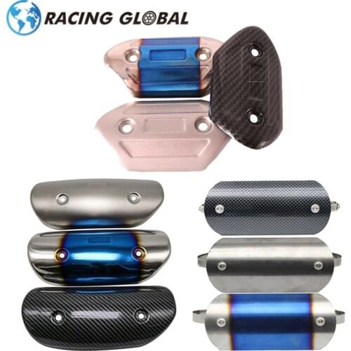 ALCON-Motorcycle Exhaust Pipe Protector Heat Shield Cover For AK Yoshimura AR SC Exhaust Muffler Link Pipe Cover Carbon Fiber