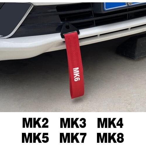 Car Decorative Nylon Trailer Ropes For VW Volkswgen Golf MK4 MK6 MK7 MK5 MK3 MK2 MK8 Hauling Straps Ornament Car Accessories