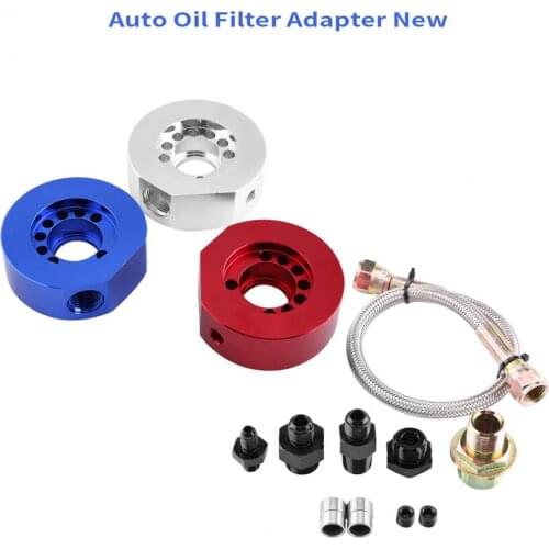Car Engine Oil Supply Oil Filter Sandwich Plate Cooler Adapter Kit for Honda Acura LS B20 Car Oil Filter Adapter