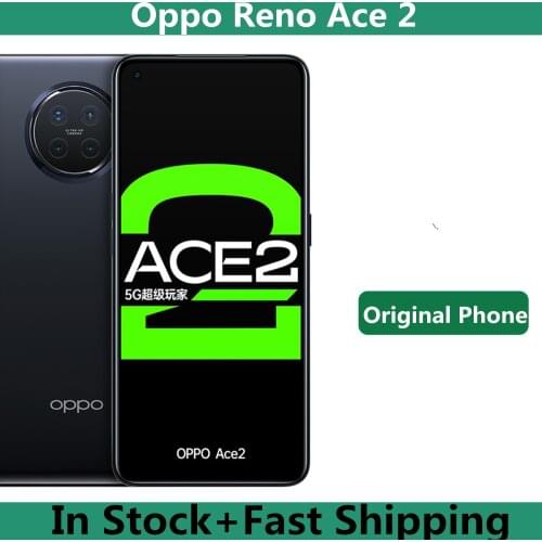 Original Oppo Reno Ace 2 5G Mobile Phone Snapdragon 865 Android 10.0 6.55" OLED 90HZ 48.0MP 65W Super Charger 40W Wireless OTA