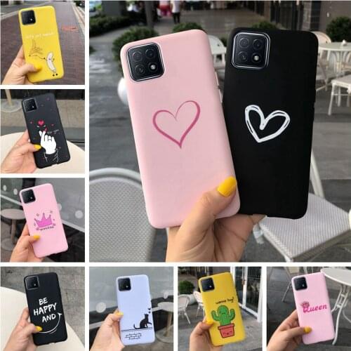 For Oppo A53 A73 A93 5G Case Cute Silicone Love Heart Couple Cover Soft Fundas For Oppo A 53 73 5G OppoA53 OppoA73 CPH2161 Cases