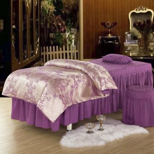Palace Style Bedding Sets 4 5 6 Pcs Duvet Cover Pillow Inner Optional Beauty Salon Bedskirt Luxury Home Textiles