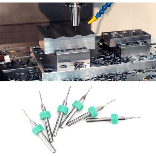 Milling Cutter 10pcs 2 Flutes Carbide Milling Cutter Tungsten Steel CNC End Mill