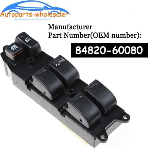 New 84820-60080 8482060080 For Toyota Hilux Dual Cab LN167 Prado 90 Series Right hand driver Power Window Master Switch Car
