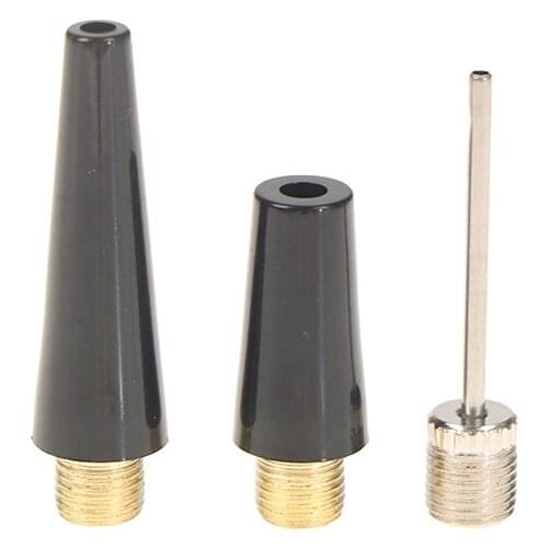 3Pcs Ball Needle Nozzle Adapter Kit Basketball Bicycle Tire Inflate Pump Part