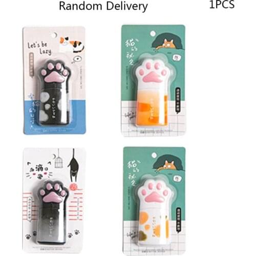 Cute Cat Paw Footprint Correction Tape Stationery Corrector Student Altered Tape K3KB