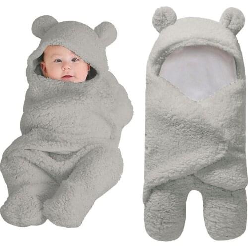 Newborn Baby Cute Cotton Receiving White Sleeping Blanket Boy Girl Wrap Swaddle baby blankets newborn bebek battaniye swaddles