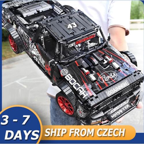 New King Blocks 23016 Ford F-150 Hoonitruck Compatible MOC 34316 Building Blocks Bricks Educational Toy Gift