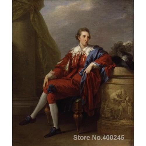 Portrait Art paintings Portrait of John Simpson by Angelica Kauffman High quality Hand painted