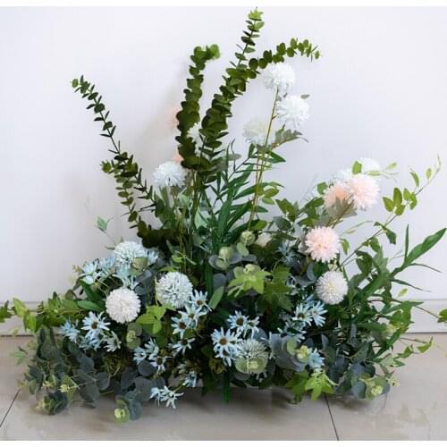 Wedding props flower arrangement T stage road guide flower arrangement wedding stage decoration high end simulation flower