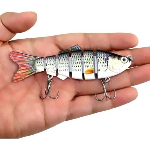 Horizontal frame 10 cm fishing 6-segment fishing lure Swimbait Crankbait hard bait artificial lure 10 cm fishing lure