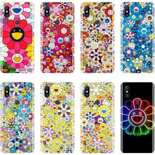 Silicone Phone Case For Xiaomi Mi Note 1 2 3 Flower Smile Yellow Floral Pretty Soft Back Cover For Xiaomi Mi Max Mix 1 2 2S