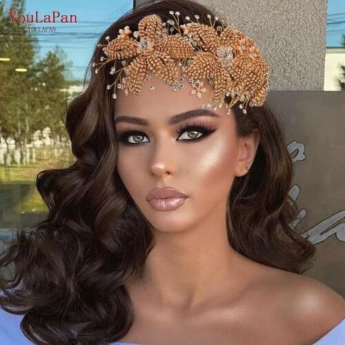 YouLaPan HP252 Bridal Tiara High Quality Crystal Wedding Crowns, Baroque Queen Crowns Diadem Headbands Wedding Tiaras Headwear