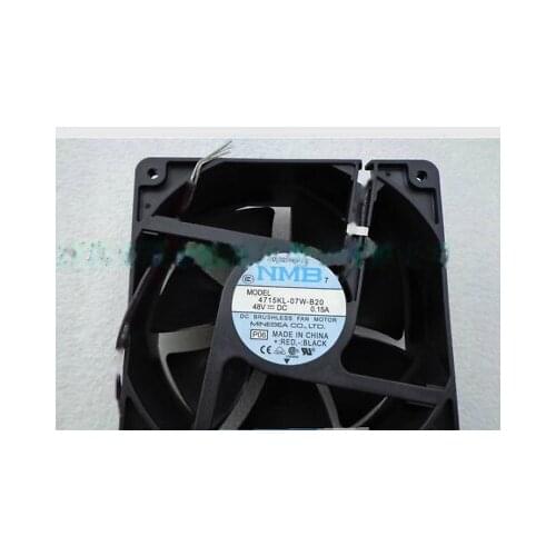 1pc new fan 4715KL-07W-B20 48V 0.15A NMB 120*120*38 freeship