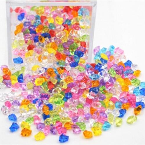 1000PCS/Lot Acrylic Crystal Diamond Pawn Irregular Stone 6*9*5mm Chessman Game Pieces For Board Games Accessories Multi Colors