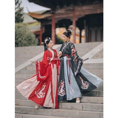 2021 woman chinese traditional hanfu tang suit dress cosplay costume adult performance stage dance dress cheongsam outfit dress