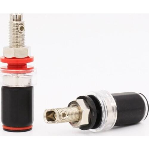 4pcs Rhodium Plated HIFI Amplifier Speaker Terminal Binding Post Socket