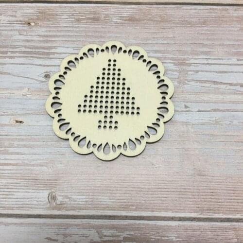 50pcs 2019 hot wooden christmas tree decoration wood carving christmas decoration