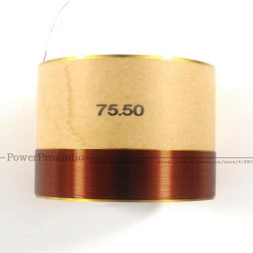 75.5MM Bass Voice Coil Woofer white Aluminum High Power For 15 inch Woofer