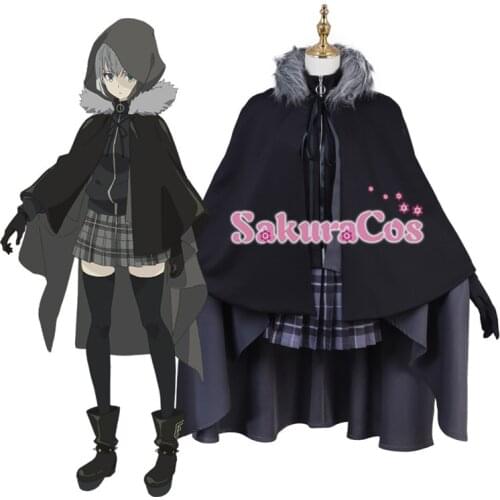 Anime FGO Lord El-Melloi II Case Files Gurei Gray Cosplay Costume With Cloak Halloween Suit For Women Outfit New