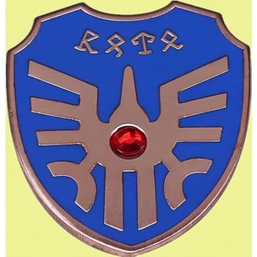 DQ Dragon Warrior Shield of Heroes Lotos Shield Roto loto enamel pin role-playing video game brooch badge