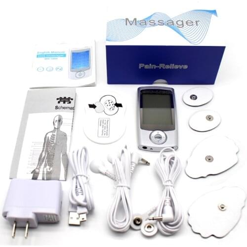 16 Modes Dual Output Health Care Body Massage Electric EMS Muscle Stimulator TENS Unit Electronic Pulse Physiotherapy Massager