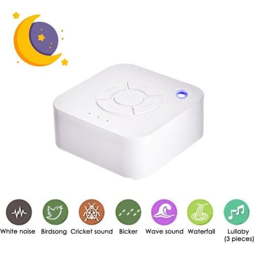 White Noise Machine USB Rechargeable Timed Shutdown Sleep Sound Machine For Sleeping & Relaxation for Baby Adult Office Travel