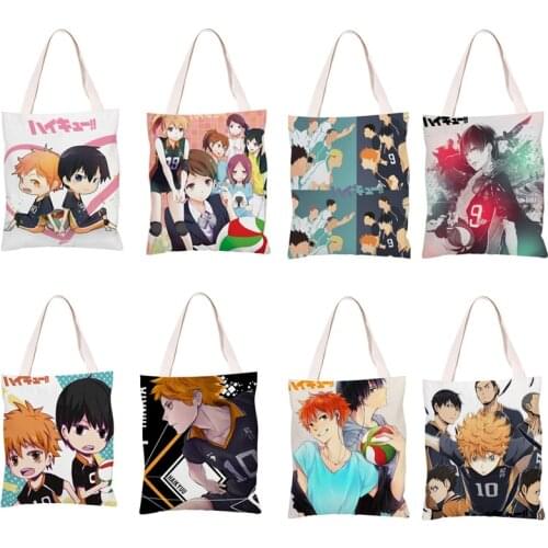 Haikyuu!! Shimizu kiyoko Lev Haiba Yaku Morisuke Kozume Kenma Tobio Kageyama Satchel Bag Shoulder Student Handbag Outdoor