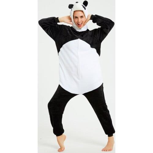Cosplay Unicorn Panda Anime Animals Costume Women Men Cute Stitch Wolf Rabbit Cartoon Onesies Adults Flannel Jumpsuits Outfit