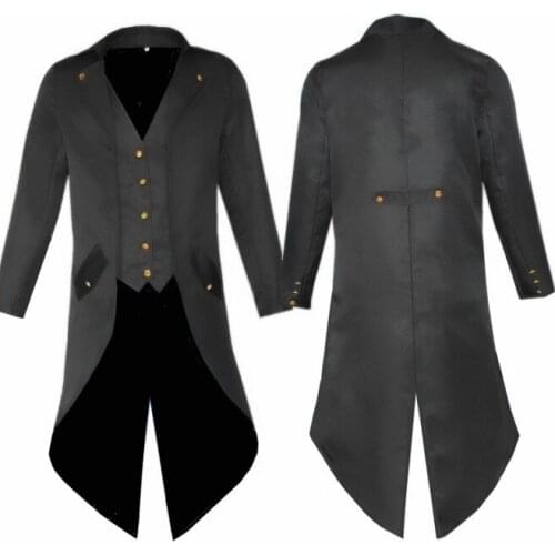 Adult Man Punk Retro Prince cosplay Tuxedo Costume Fashion Long Trench Coat Red Black Purple Costumes men Party Uniform Jacket