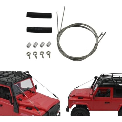 Rc Car Modified Part Steel Rope DIY Modified Accessories for 1/10 Rc Crawler Traxxas TRX4 SCX10 D90 1/12 MN90