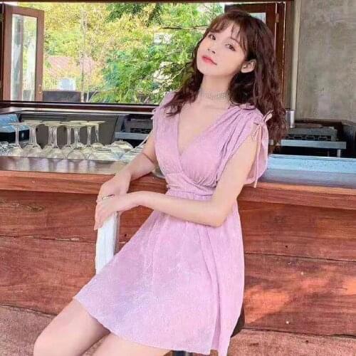 2021 New Korean Style One Piece Swimwear Women Solid Swimwear Push Up Swimsuit High Quality Bathing Suit Sexy Monokini Beachwear