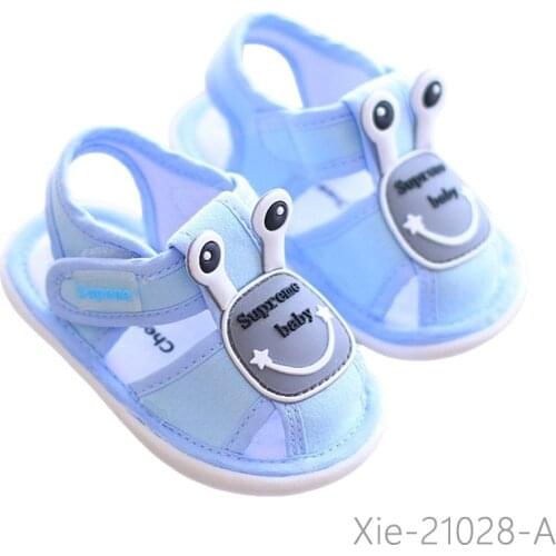 2021 New Arrival Toddler Newborn Baby Boys Girls Animal Crib Shoes Infant Cartoon Soft Sole Non-slip Cute summer Baby Shoes