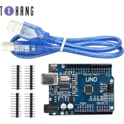One set UNO R3 MEGA328P ATMEGA16U2 USB cable 2.4 TFT LCD screen Chip 16Mhz UNO R3 boad UNO Proto Shield diy electronics