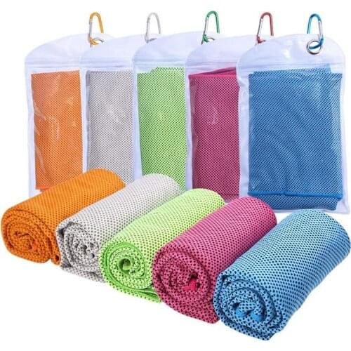 5Pcs Cooling Towel Travel Quick-Dry Beach Towels Microfiber For Swimming Yoga Gym Travel Camping Golf Football Outdoor Sports