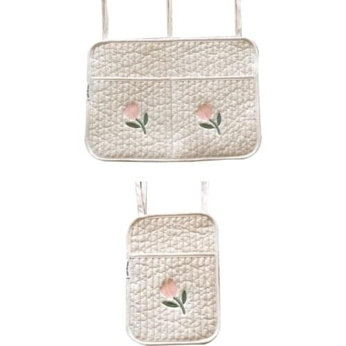 Baby Crib Hanging Bag Cot Bed Toys Diaper Storage Organizer Nappy Holder Pocket for Infant