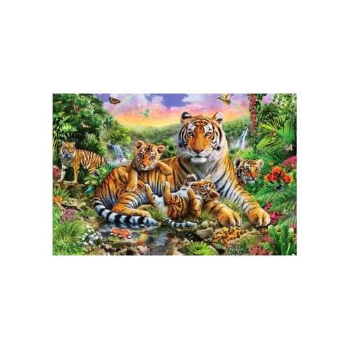 TAILOR Diamants Cuadros 5D diamond painting Cross stitch kit set Full square haft diamentowy tools landscape animal tiger flower