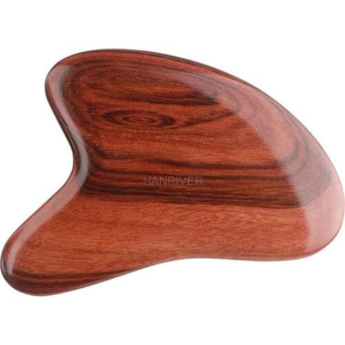 Sandalwood Gouache Scraper Wooden Guasha Board Face Eye Scraping Lifting Body Meridian Acupoint SPA Massage Tool Health Care