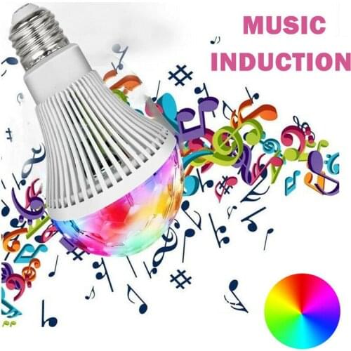 LED RGB E27 Bulb KTV Disco Atmosphere Night Light For Home Party Wedding Christmas Holiday Decoration Magic Ball Rotation Lamp